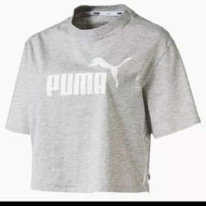 Puma gray crop top T-shirt x large- new without tags